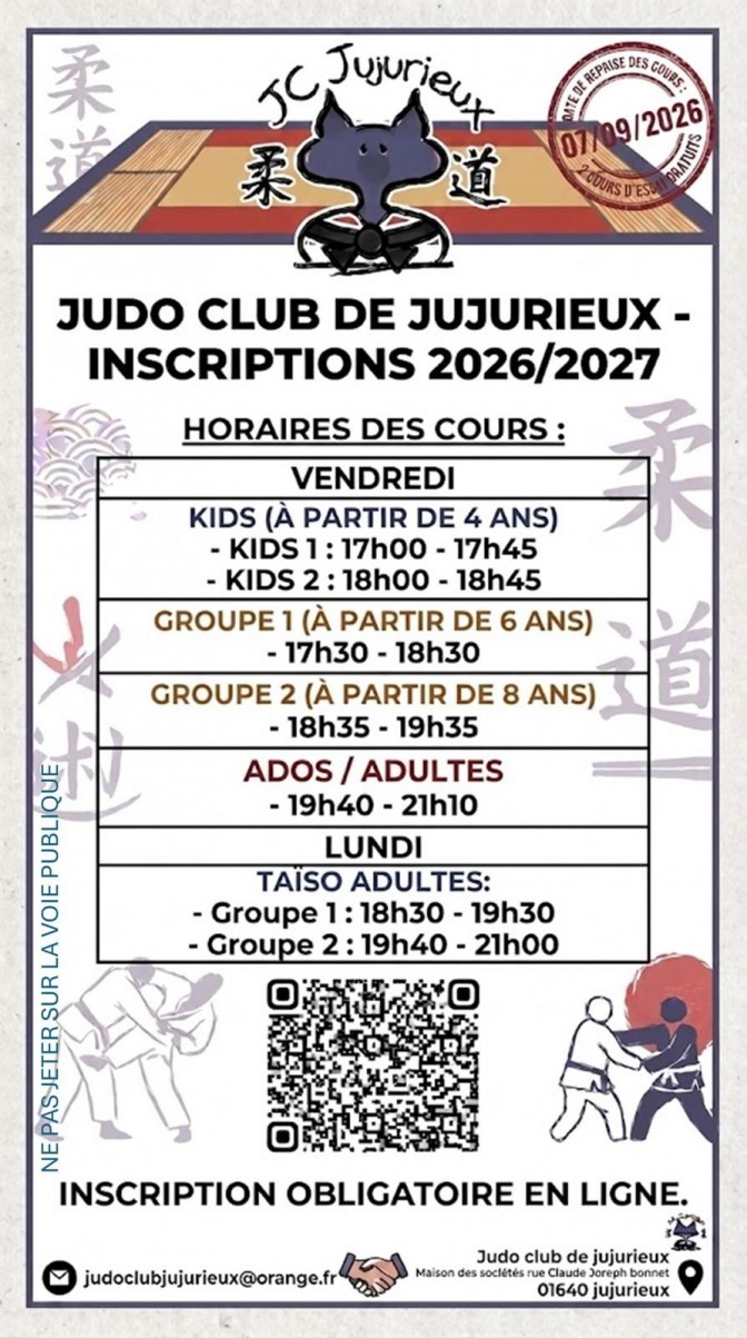 Image de l'actu 'Horaire des cours'